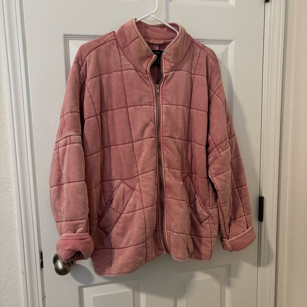 Forever 21 Pink Quilted Jacket